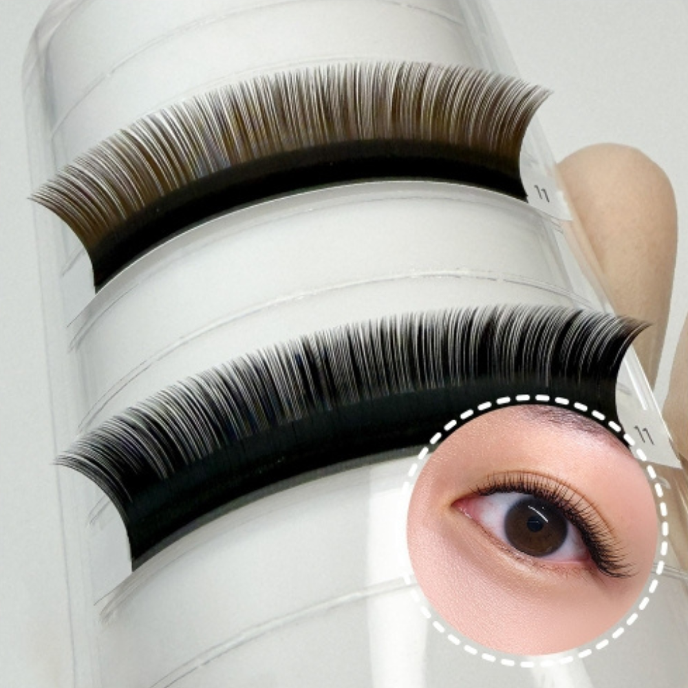 Dolce Flat Lash Extensions – Black | 16 Lines