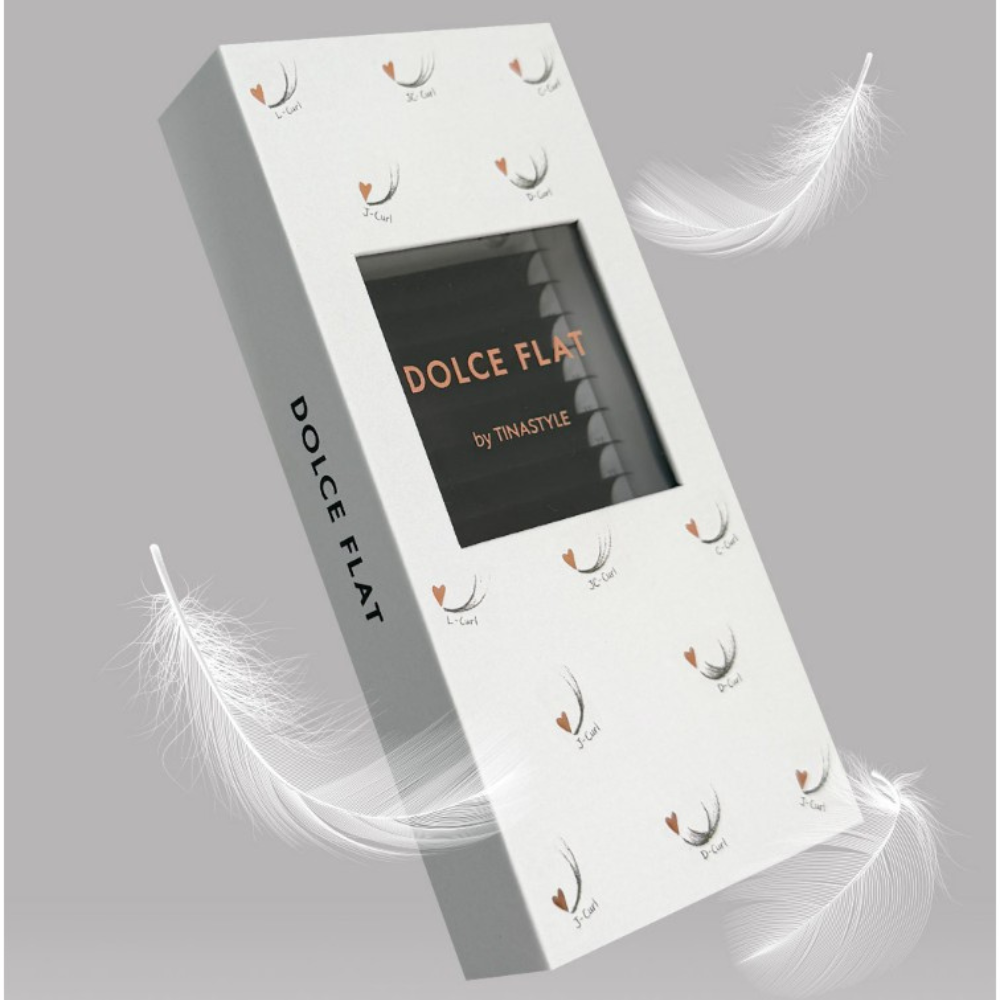 Dolce Flat Lash Extensions – Dark Brown | 16 Lines