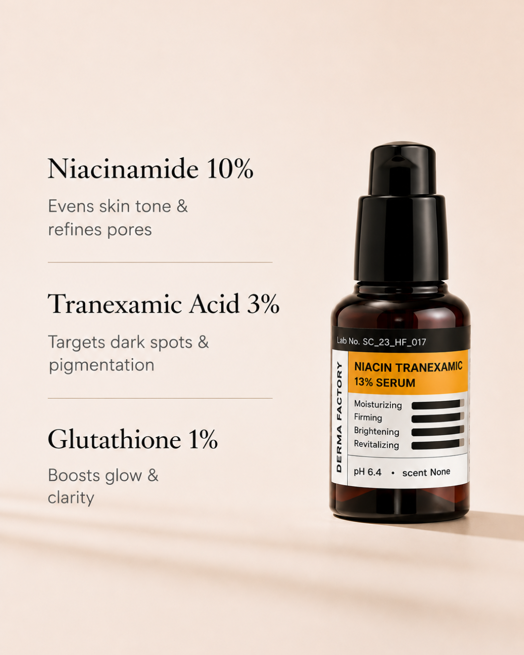 [1+1] DERMA FACTORY Niacin Tranexamic 13% Serum 30ml