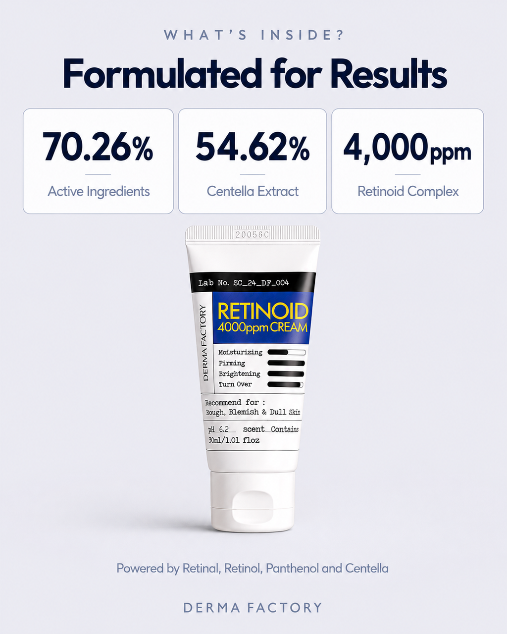 [1+1] DERMA FACTORY Retinoid 4000ppm Cream 30ml