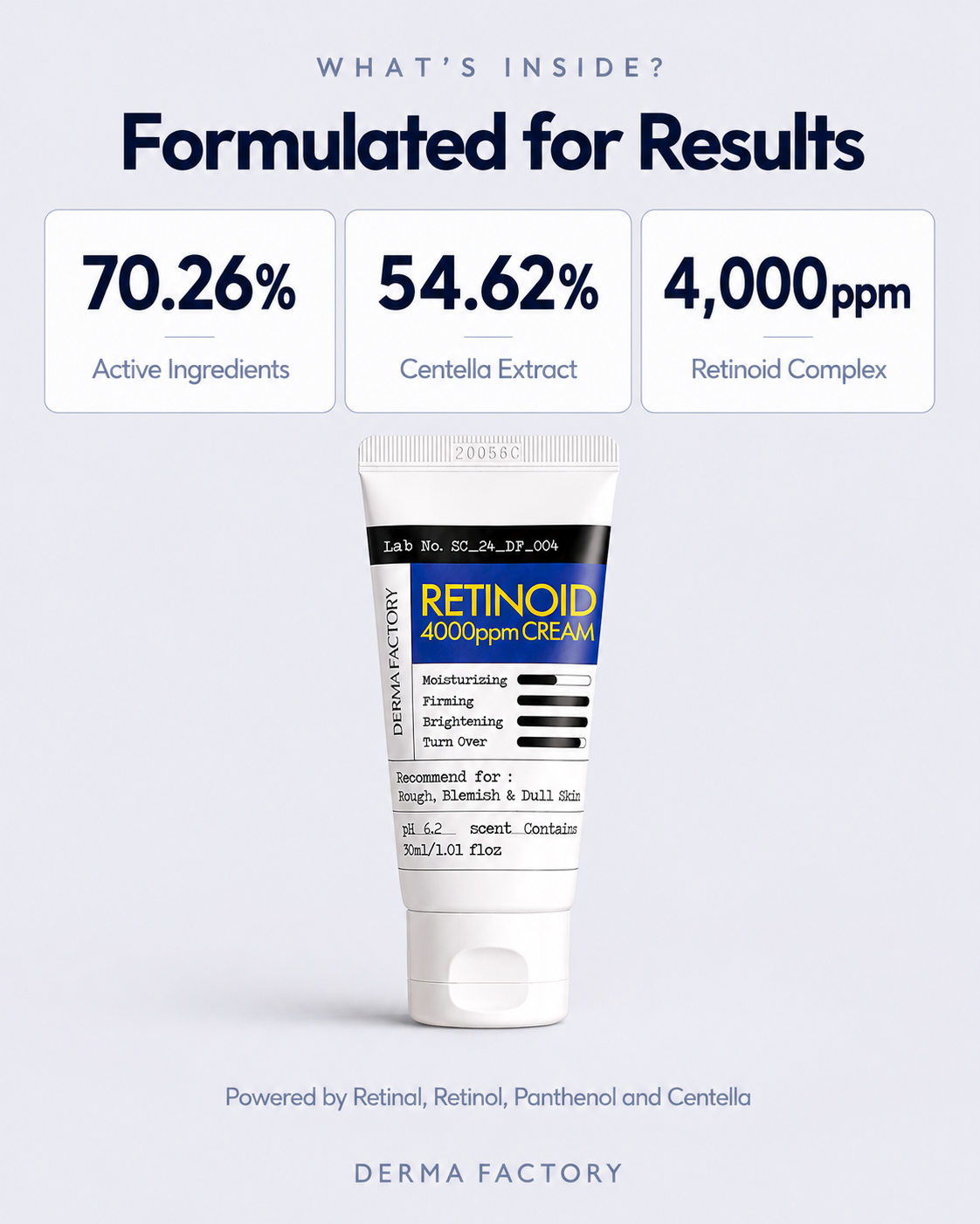 [1+1] DERMA FACTORY Retinoid 4000ppm Cream 30ml